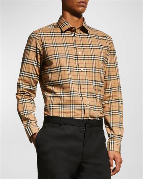 burberry shirt farfetch|burberry men's long sleeve shirts.